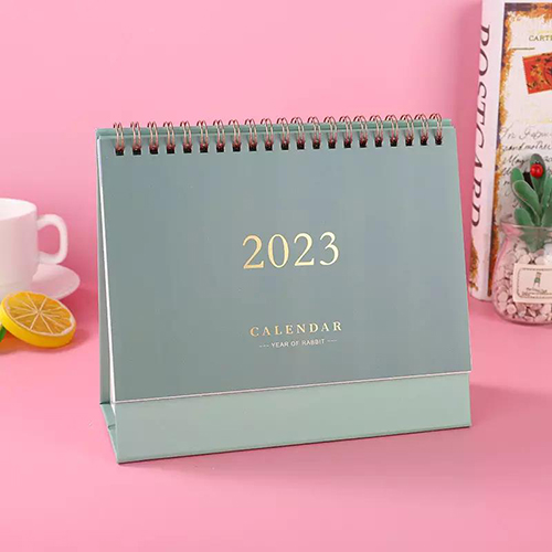 12 Month Desk Calendar 2022 Calendar 2023 Calendar Full Color Printing Customized logo 